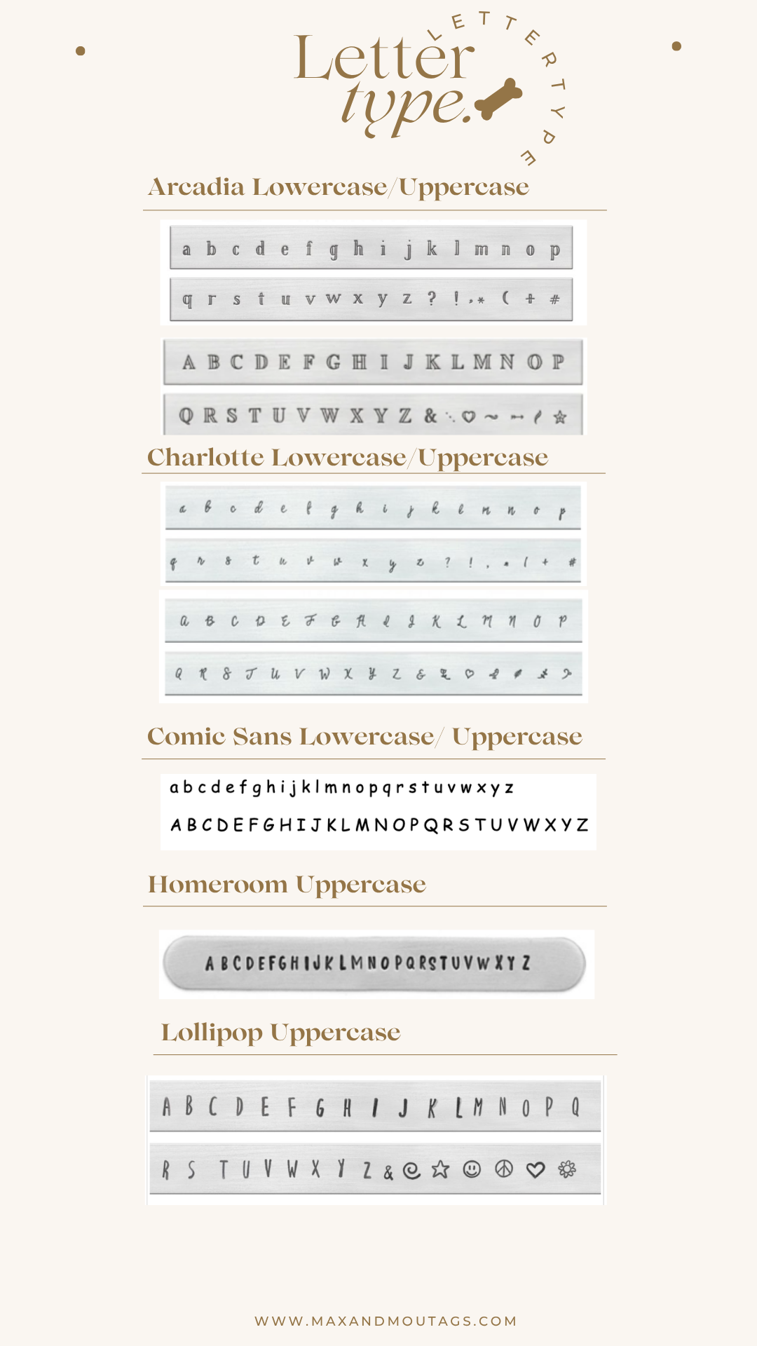 The bone tag (small & big)