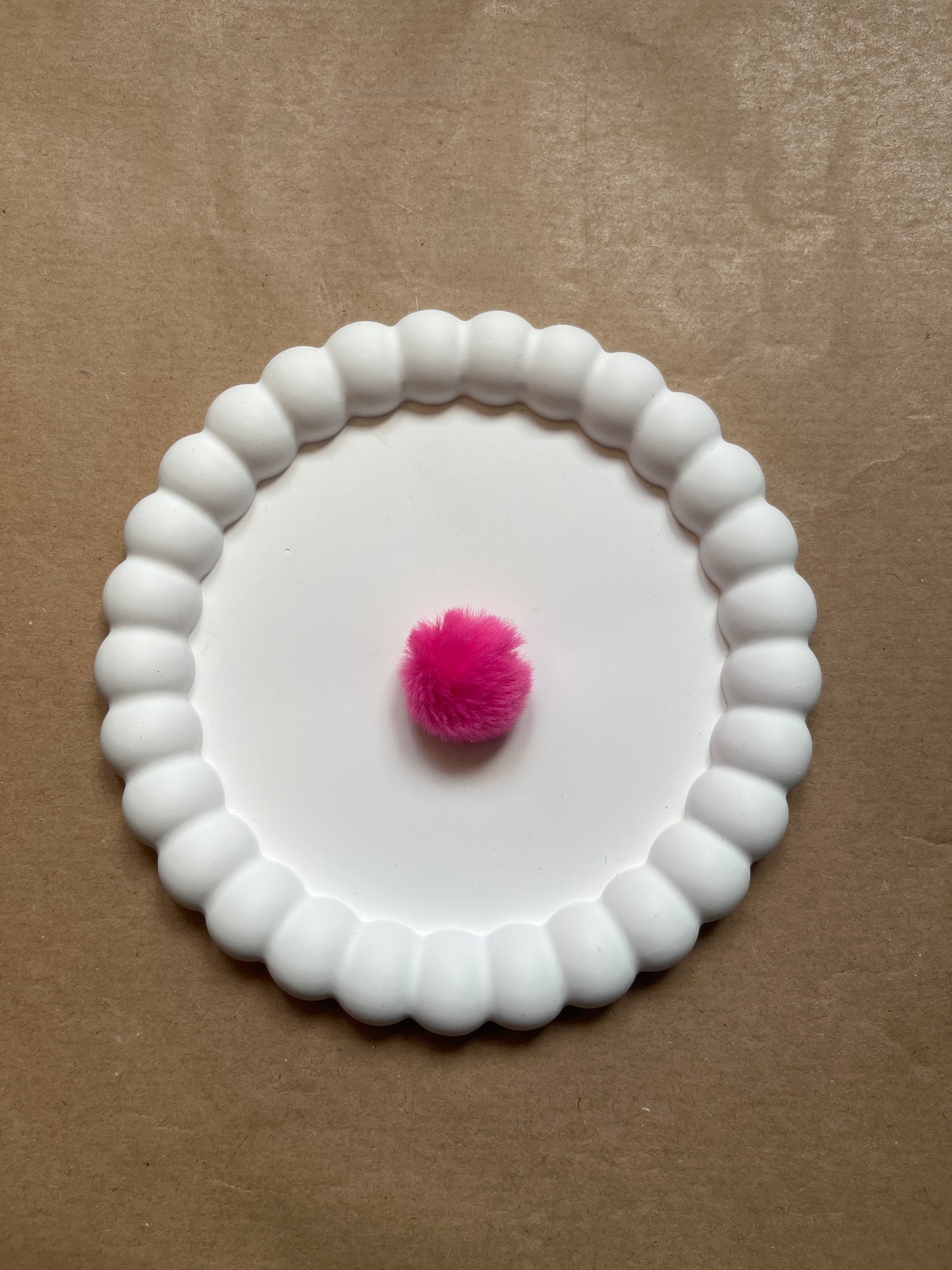 Hot pink pompom
