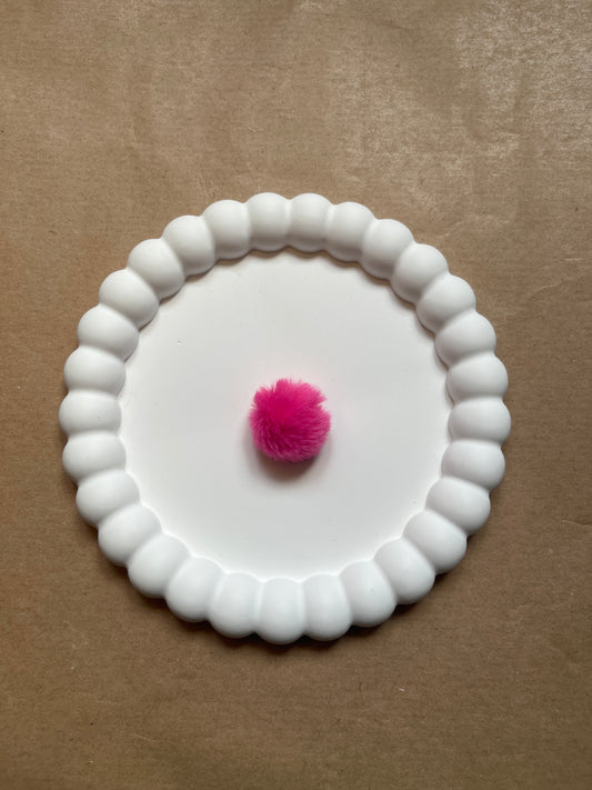 Hot pink pompom