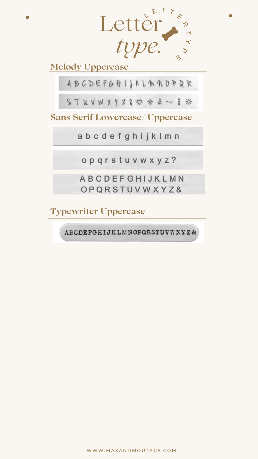 The bone tag (small & big)