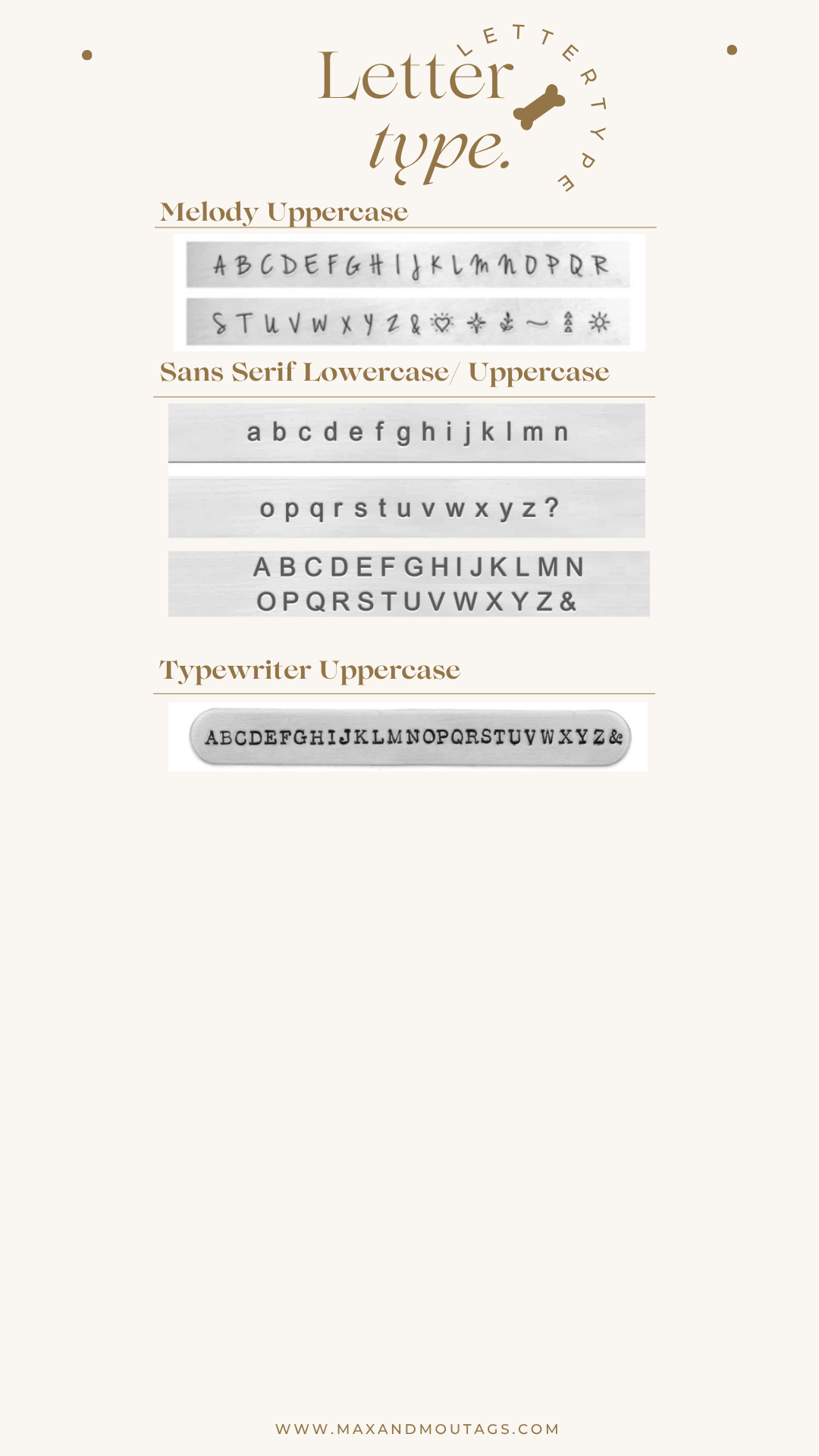 The bone tag (small & big)