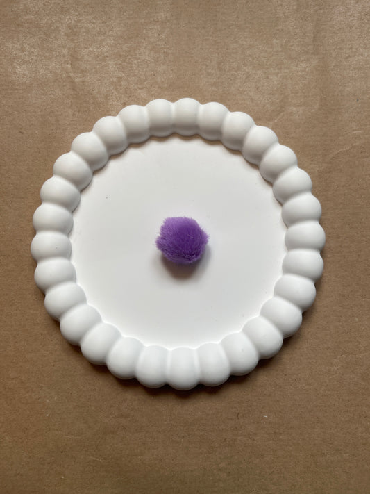 Purple pompom