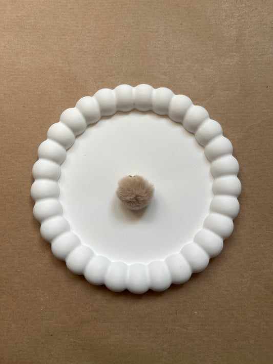 Beige pompom