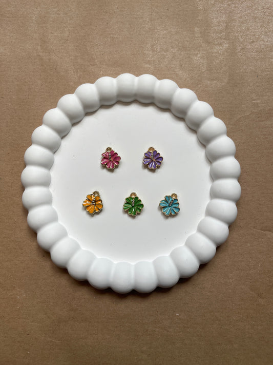 Flowers with rhinestones