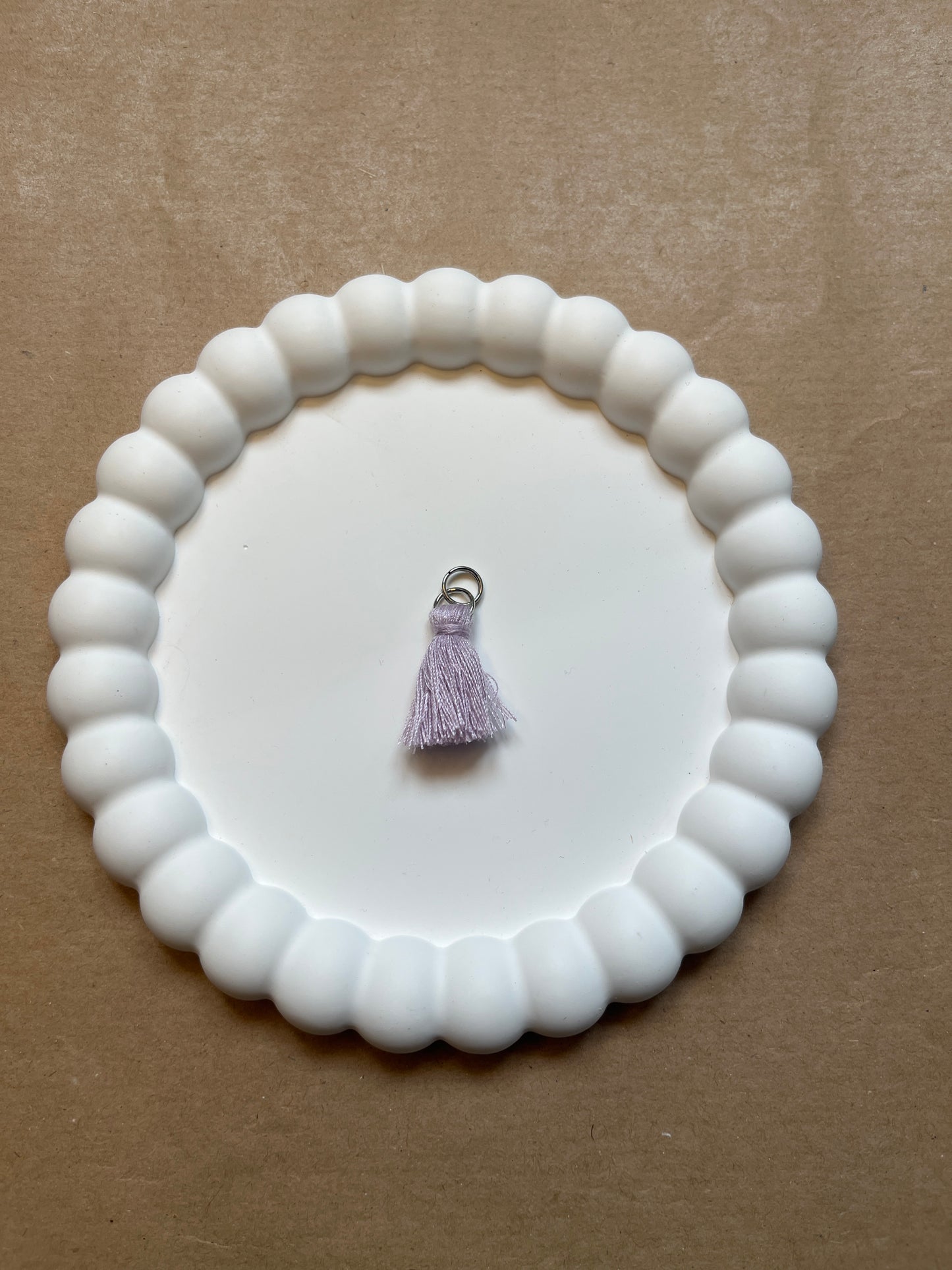 Purple tassel (silver)