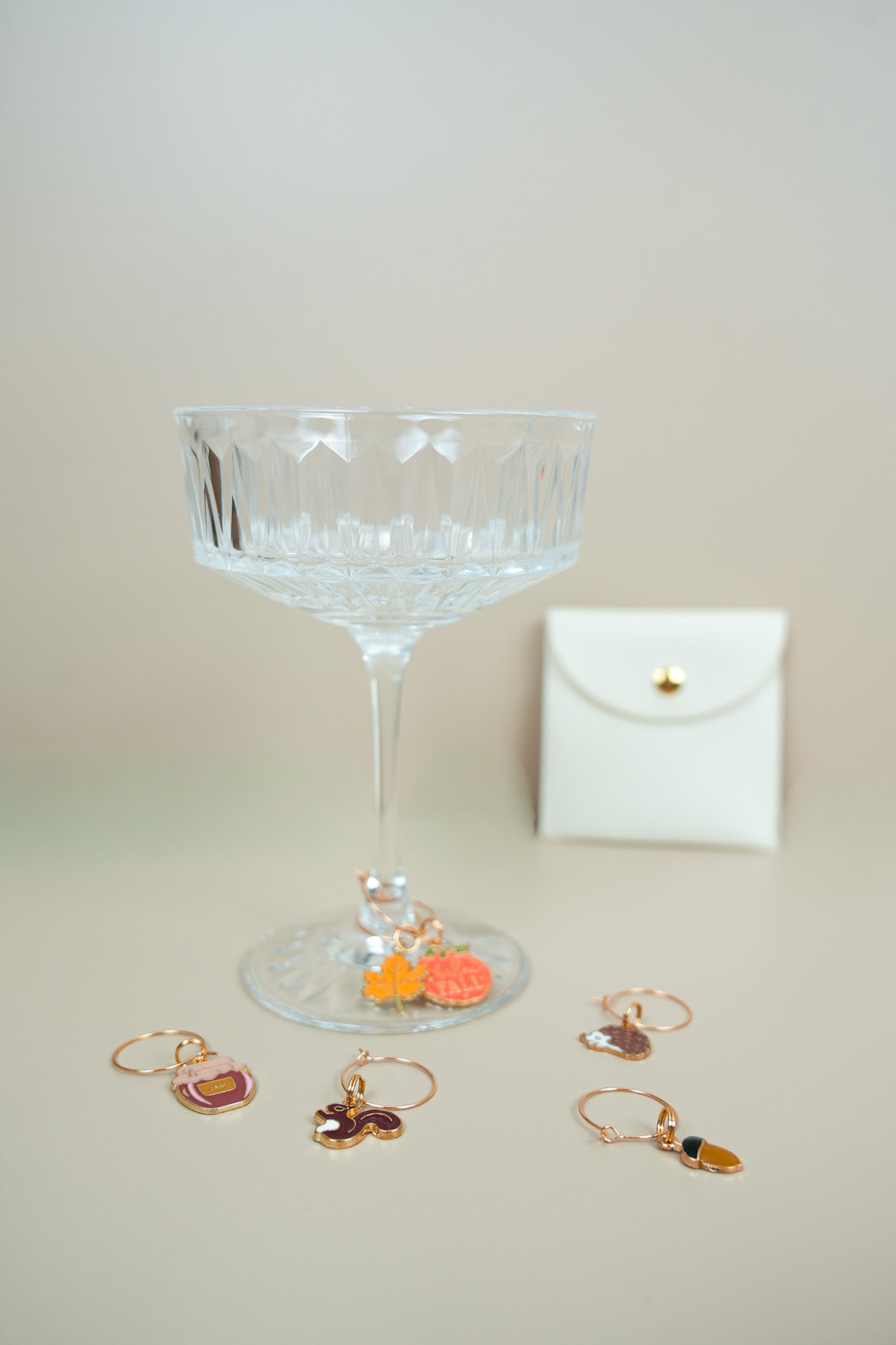 Fall collection: wineglass markers