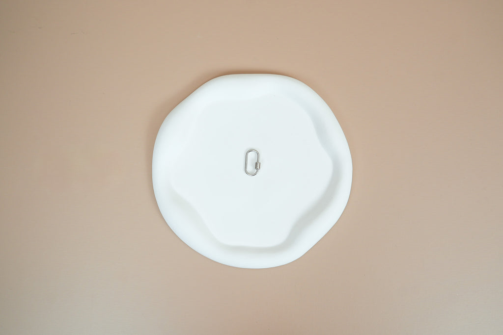 The carabiner ring with lock system (silver)