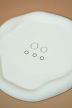 The small and medium rings silver (set of 5)