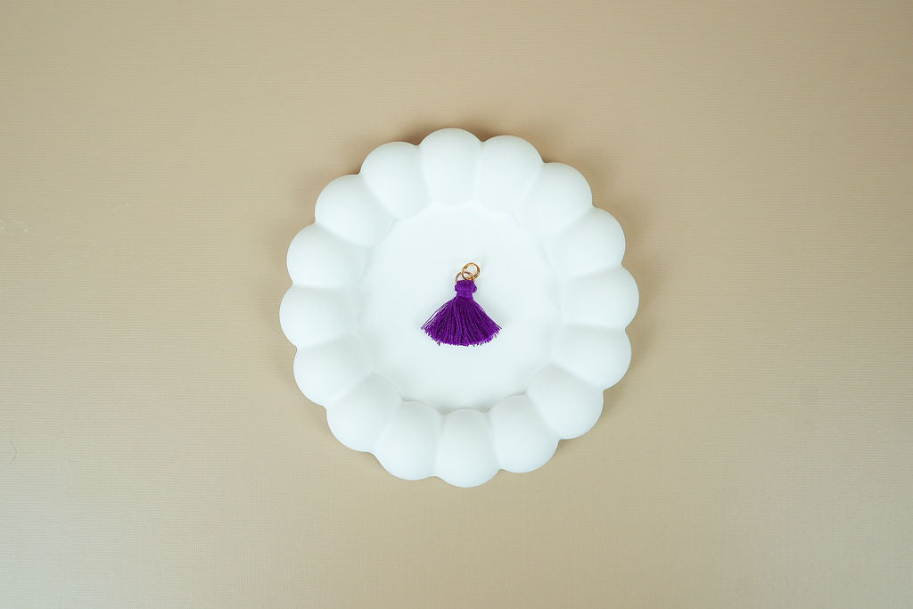 Hot purple tassel (gold)