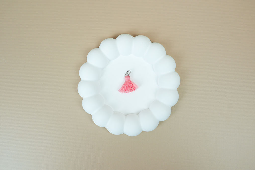 Flamingo tassel (silver)