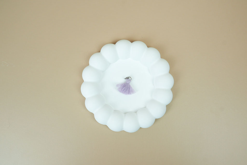 Purple tassel (silver)