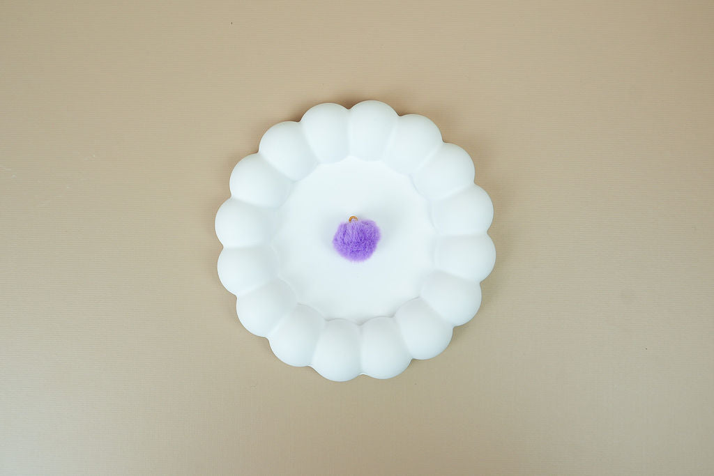 Purple pompom