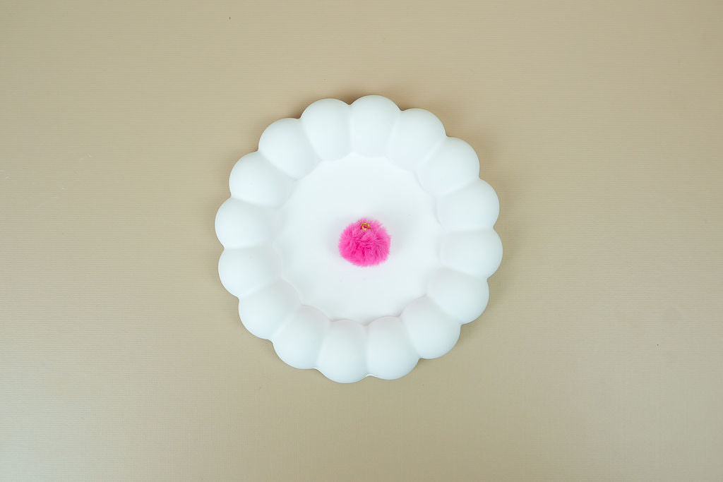 Hot pink pompom
