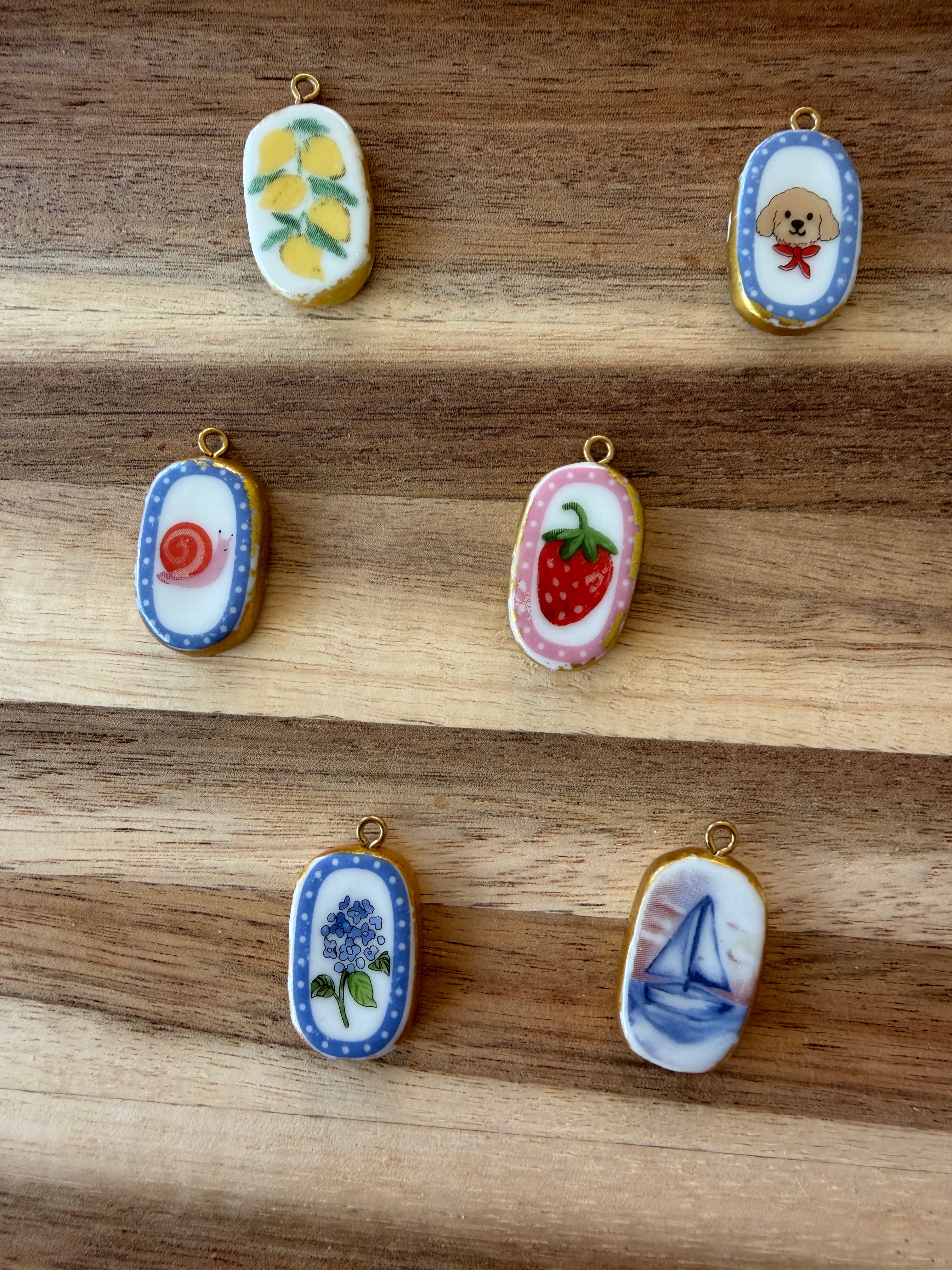 Ceramic charms