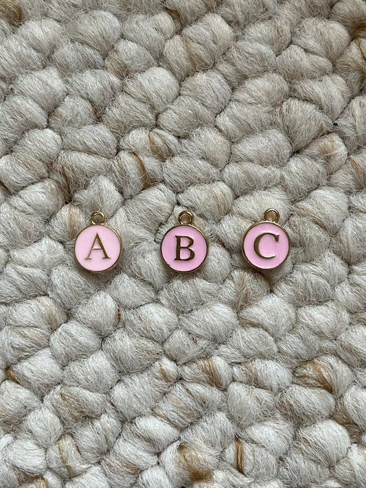 Light pink alphabet